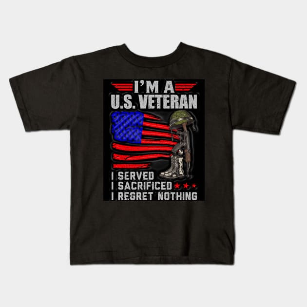 Black Panther Art - USA Army Tagline 33 Kids T-Shirt by The Black Panther